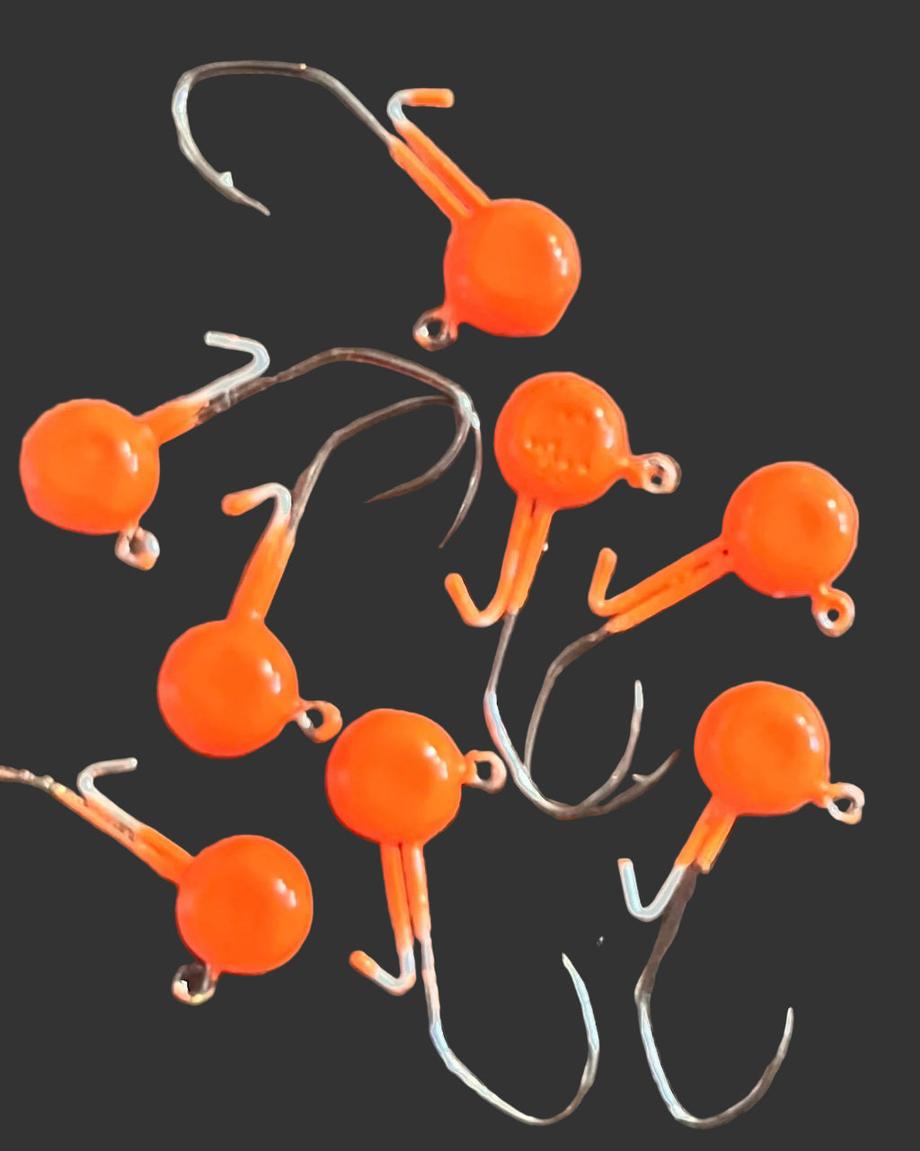 Orange- Crappie Jig Hooks