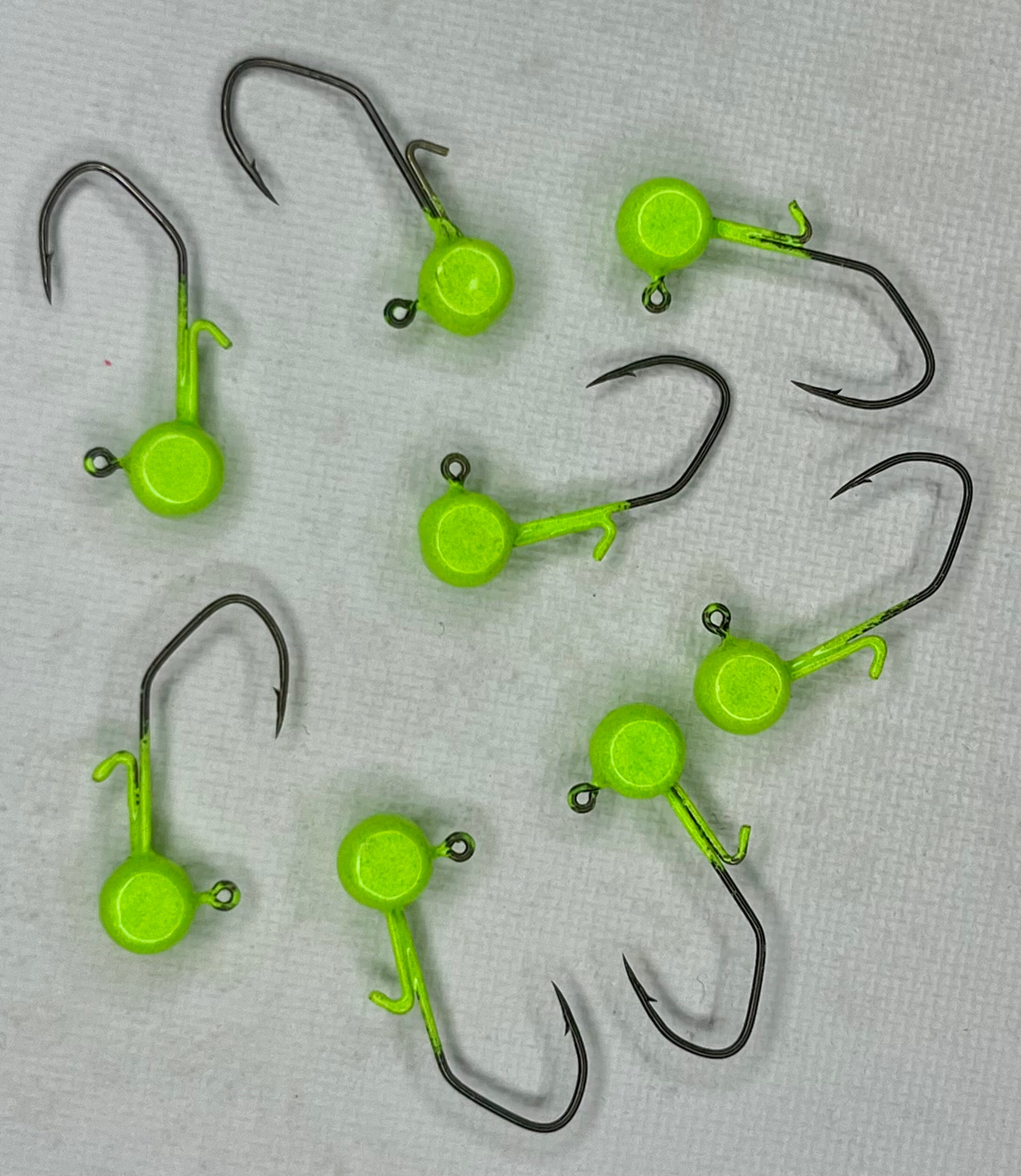 Chartreuse- Crappie Jig Hooks
